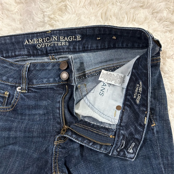American Eagle Outfitters Artist Crop Stretch Jeans Size 10 - Picture 2 of 5